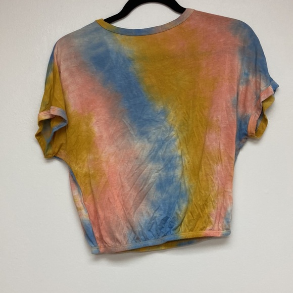Medium tye dye cropped tee with elastic - Picture 2 of 2